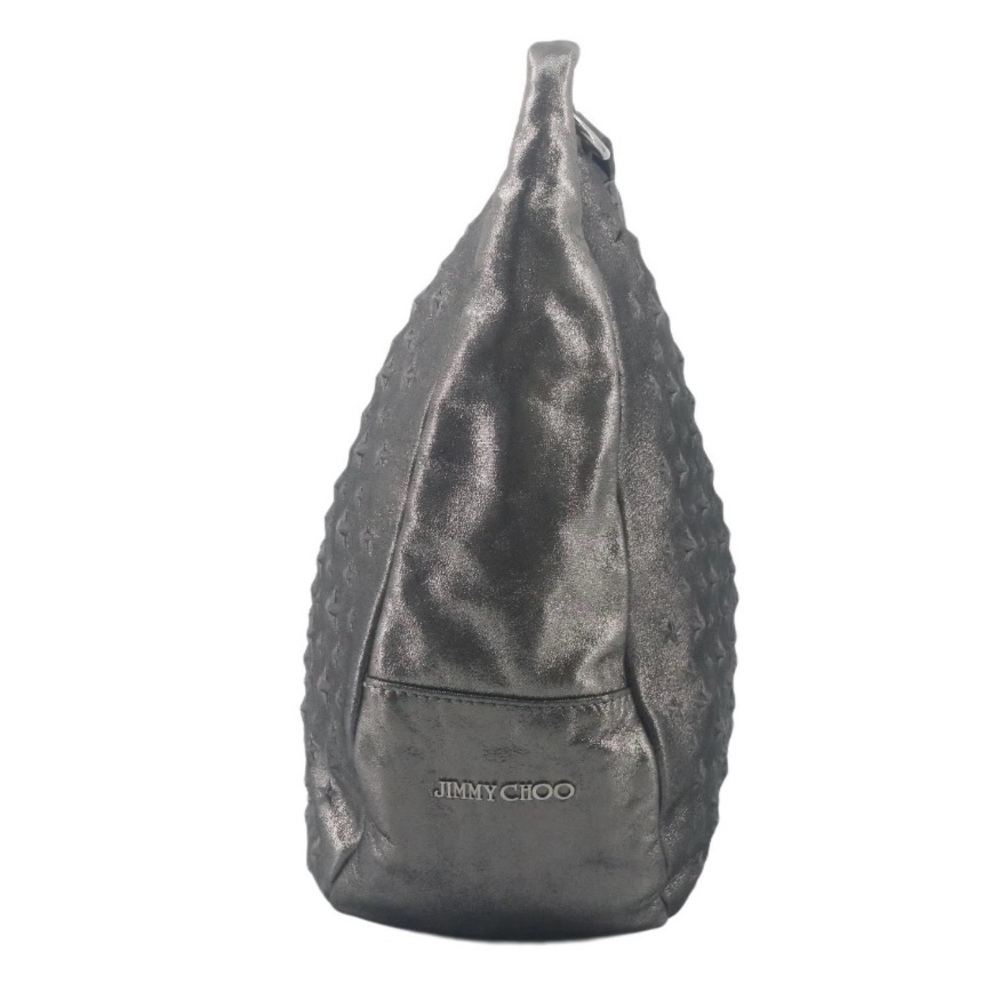 Jimmy Choo Metallic Nappa Leather Star Studded Sky Hobo Bag - Picture 6 of 8